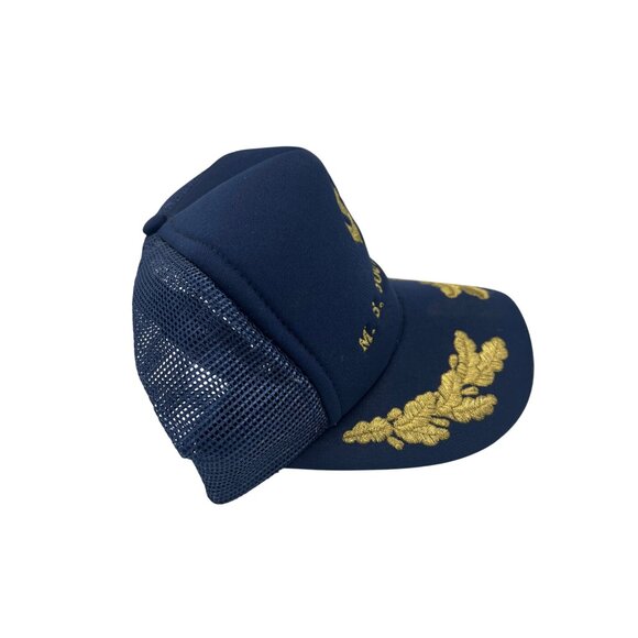 Vintage MS Southward Cruise Ship Hat Trucker Cap Navy Gold Embroidery NCL 1970s - Picture 6 of 6